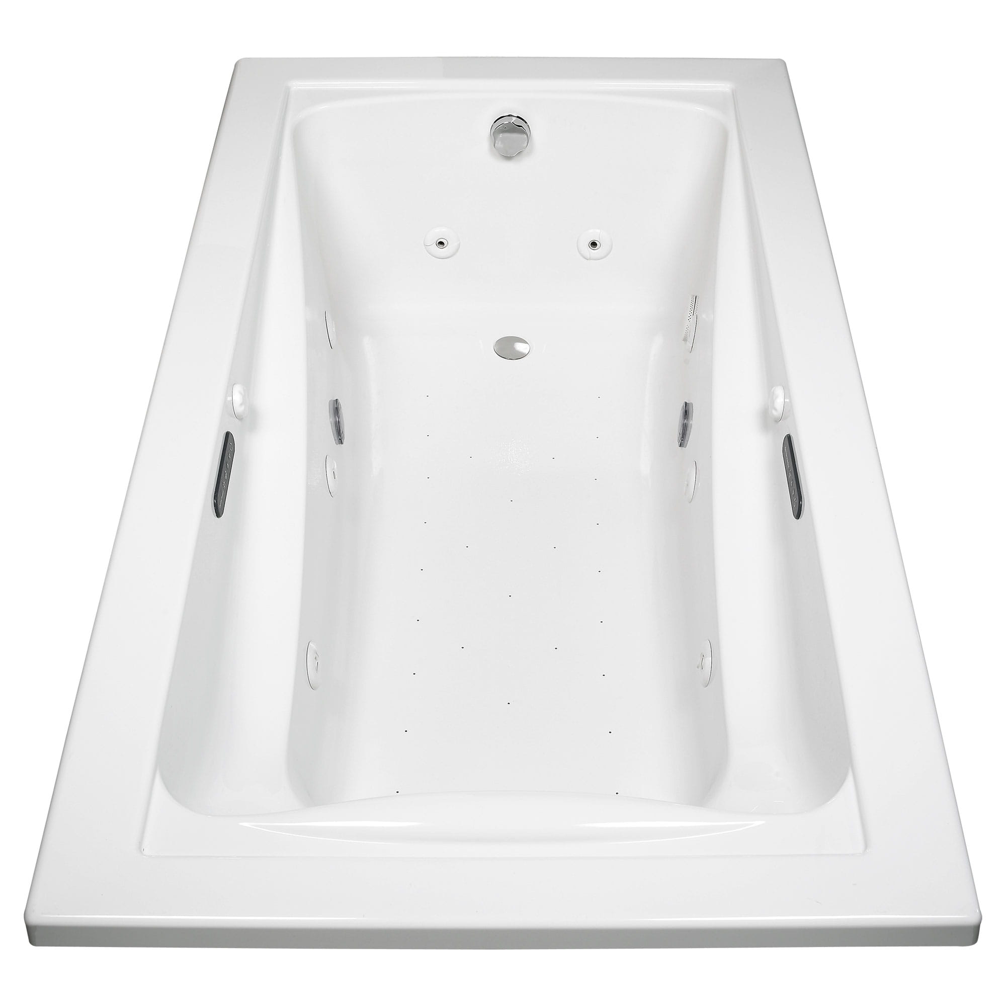 Green Tea 72 x 42 Inch Drop In Bathtub With EcoSilent EverClean Combination Spa System WHITE